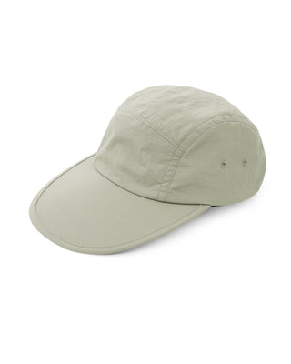 Camp cap as part of a hiking outfit.