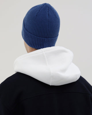 Loose fit beanie paired with casual wear