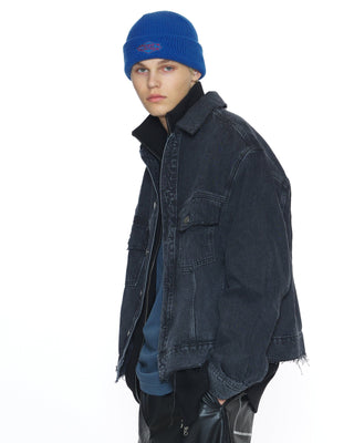 Comfortable Trawler Beanie in snow