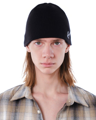 No Cuff Beanie in Neutral Tones