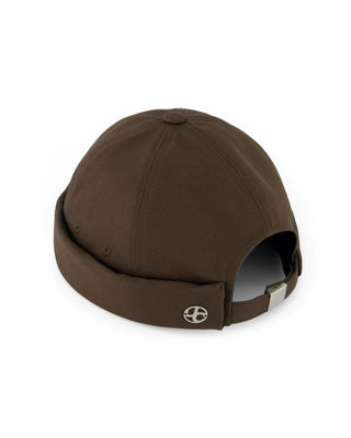 Minimalist brimless cap for a sleek look.