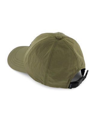 Functional long visor cap for sun protection.