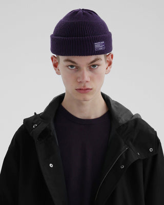 Trawler Beanie with Ribbed Texture